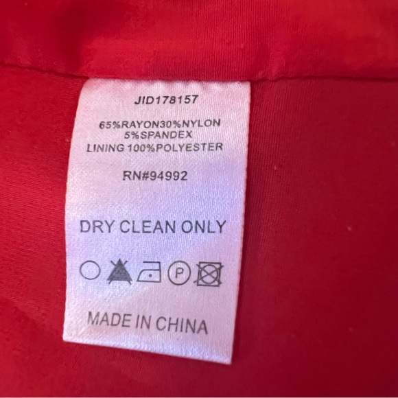 Patrizia Luca Milano Red Sleeveless Sheath Dress B18/20 - Picture 5 of 8